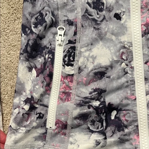 Lululemon Athletica Floral Jacket - Gray and Pink - Picture 3 of 3